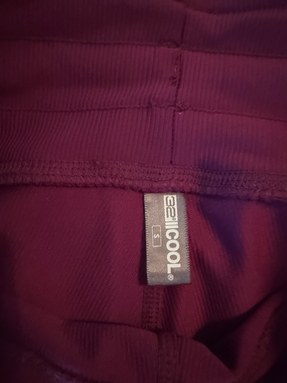 32 Degrees Wide-Leg Drawstring Pants in Deep Plum - Picture 2 of 2